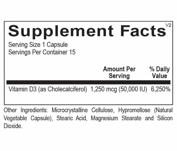 Weekly D3 Supplement Facts